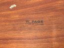 Mid Century Modern Bent Plywood Tray FINLAND Stamped W. Page