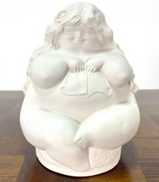 Vintage Ricardo Mesa Porcelain Sculpture Voluptuous Nude Woman