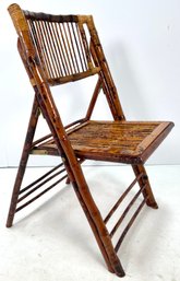 Vintage Bamboo Folding Chair