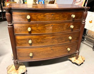 Antique 19th C Wood Chest Of Drawers