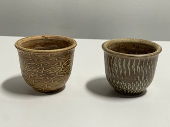 Mid Century Modern Pair Of Pottery Planters Germany