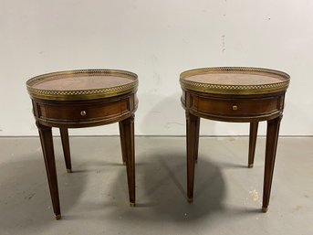 Antique Pair Of Neoclassical BAKER End Tables