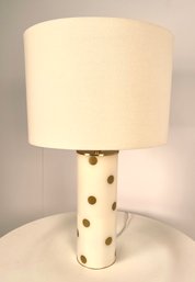 KATE SPADE Polka Dot Glass Table Lamp With Shade #1