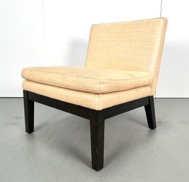 Elegant WEST ELM Lounge Chair Raffia Fabric #2