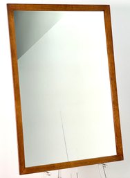 Mid Century Modern 1960s Wood Frame Wall Mirror