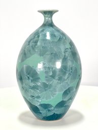 Vintage Mary Burton Crystalline Glaze Studio Pottery Vase