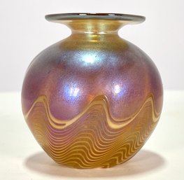 Beautiful Signed ROBERT HELD Art Glass Vase