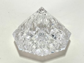 Vintage WATERFORD Crystal Diamond Shaped Paperweight