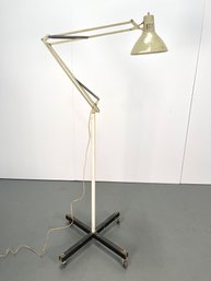Vintage Angelpoise LUXO Adjustable Rolling Floor Lamp