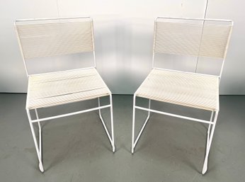 Vintage Pair Spaghetti Chairs By Fly Line