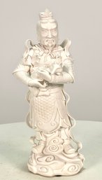 Antique Or Vintage Chinese White Porcelain Figure, As Is