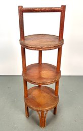 Vintage 3-tier Bamboo Stand