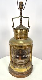 Vintage Large Ships Lantern Table Lamp