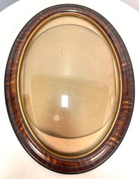 Vintage Convex Curved Glass Oval Frame #2