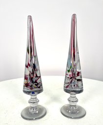 Vintage Murano Art Glass, Pair