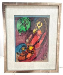 Marc Chagall David And Absalom, The Bible 1956, Original Lithograph
