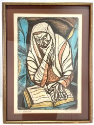 Vintage IRVING AMEN Signed And Numbered Colored Lithograph - PROPHET