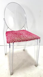 Vintage Lucite Chair  With Cushion