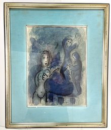 Marc Chagall Rehab And The Spies Of Jericho Original Lithograph 1960s