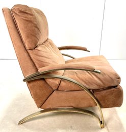 RARE 1979 Limited Edition Of 500 Maury Fisher Suede Reclining Barcalounger Z Lounge Chair Signed