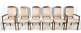 Mid Century Modern Set Of 6 Dining Chairs. 2 Armchairs, 4 Side Chairs.