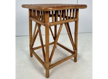 Vintage Rattan Bamboo Table