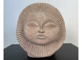 Vintage 1969 Austin Productions Inc Sun God Face Statue By Paul Bellardo