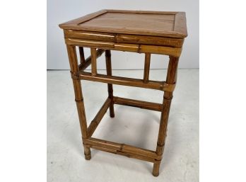 Vintage Rattan Small Table Or Stand