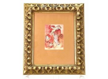 Mid Century Vintage Framed Marc Chagall Print Or Lithograph TODD Gallery New York