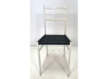 Mid Century Modern Metal Chair In The Style Of Gio Ponti