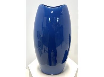 Vintage West Germany Large Deep Cobalt Blue Decorative Vase