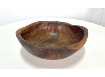 Vintage Wood Decorative Bowl Falcon Spain