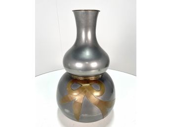 Vintage Decorative Chinese Metal Hong Kong Vase