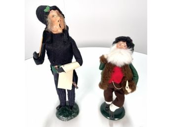 Pair Of Byers Choice The Carolers 1996 Male Figurines