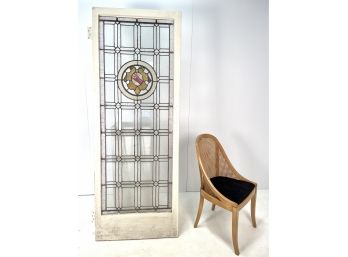 Antique Leaded Stained Glass Door
