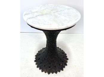 UNIQUE. Vintage Metal And Marble Table.