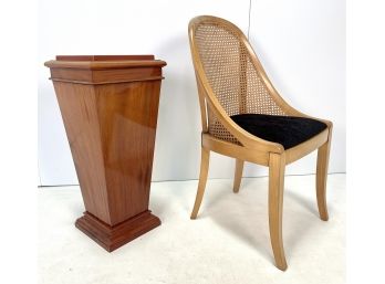 Vintage Wood Pedestal Stand #1
