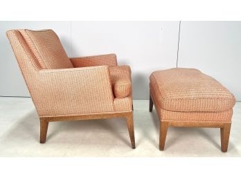 Mid Century Modern Lounge Chair & Ottoman