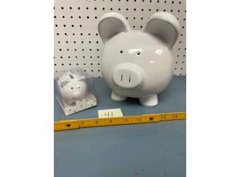 Piggy Bank Lot Of 2