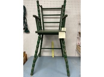 Vintage High Chair - Green