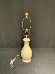Sleek Modern Gray Table Lamp