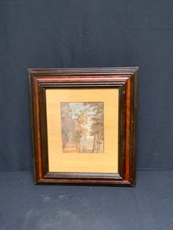 Small Framed English Watercolor