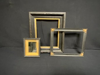 Lot Of Antique Black And Gold Frames