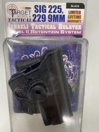 New Israeli Tactical Holster SIG 225, 229 9mm Paddle, Level II Retention System (102)