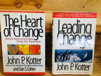 2 Book Set - The Heart Of Change & Leading Change - Expert Business Leadership