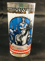 1976 Kentucky Derby Official Issue Glass
