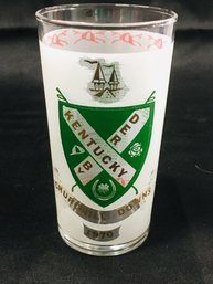 1970 Kentucky Derby Official Issue Glass