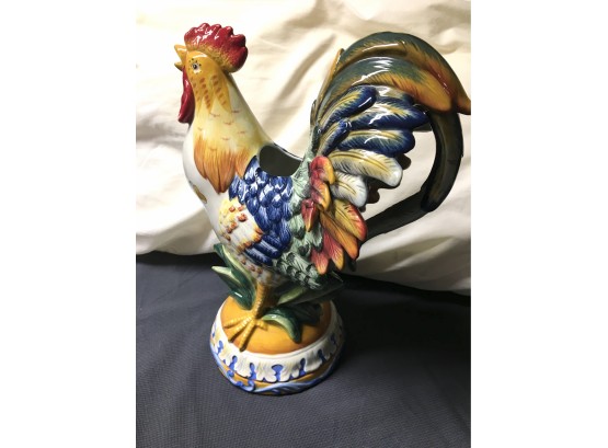 Fitz And Floyd RICAMO ROOSTER Pitcher 63/453