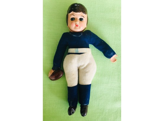 1940 Vintage Celluloid And Cloth Female Football Player Doll