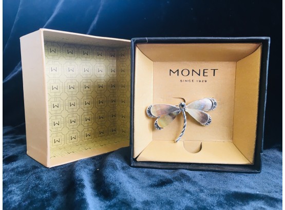 Monet Butterfly Pin In Original Gift Box